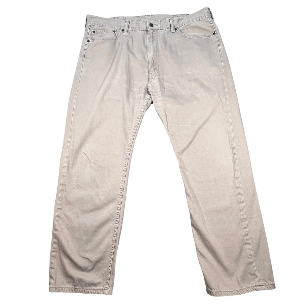 Levis Tan Khaki 505 Regular Straight Leg Pants Mens 40x30